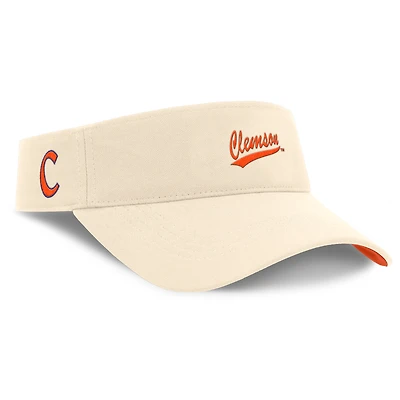 Men's Nike Natural Clemson Tigers Primetime Ace Adjustable Visor