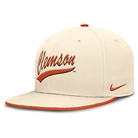 Casquette ajustée Nike Natural Clemson Tigers Primetime True Performance pour homme