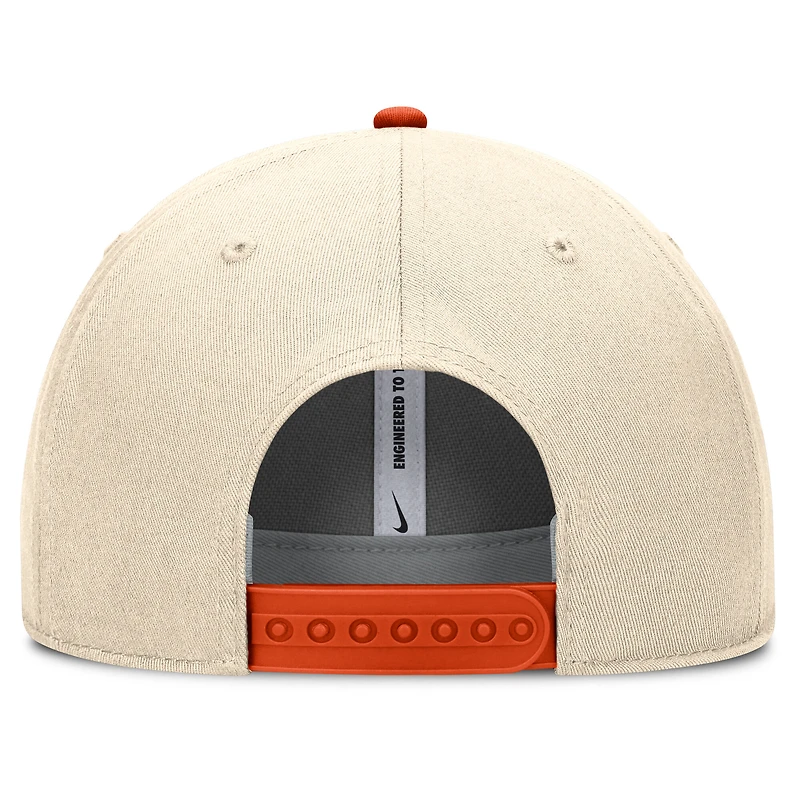 V110793 CLEM 0C3G NCAA FA25 Legacy Natural 5P Rise Cap avec corde HATMENSTR NC94-0C3G-CLV-XRS #21