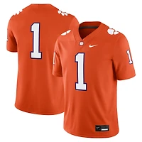 Maillot de match Nike #1 Orange Clemson Tigers pour homme