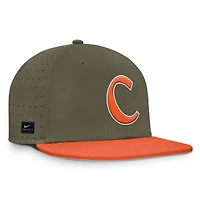 Casquette ajustée True Performance On-Field Dugout pour homme Nike Olive Clemson Tigers