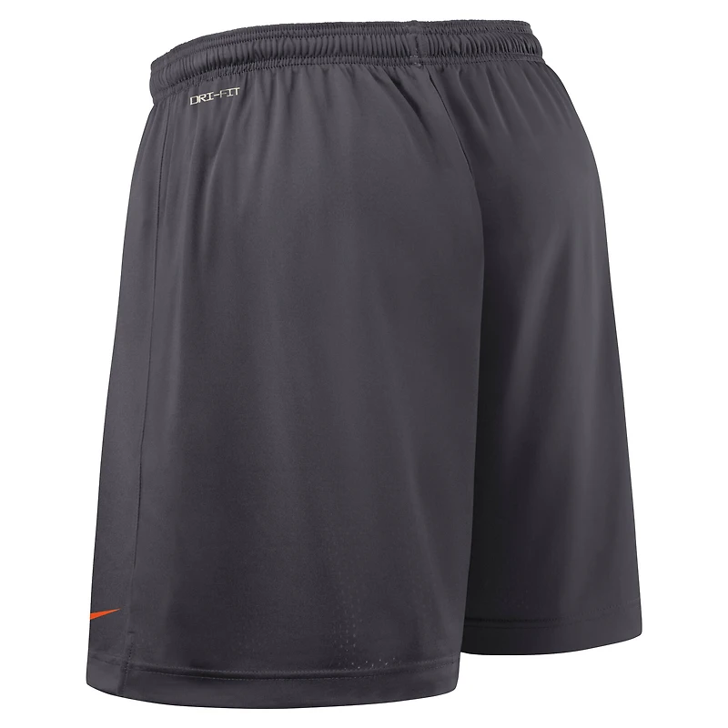 Short réversible Nike Dri-FIT orange/anthracite Clemson Tigers 2025 pour homme