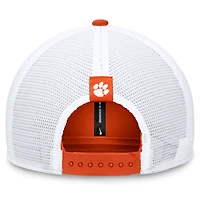 Casquette ajustable Nike Orange/Blanc Clemson Tigers 2024 Sideline Trucker pour homme