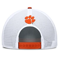 Men's Nike Orange/White Clemson Tigers 2025 On-Field Rise Patch Trucker Adjustable Hat