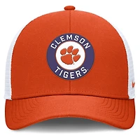 Men's Nike Orange/White Clemson Tigers Rise Primetime Performance Trucker Adjustable Hat