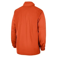 Veste à capuche demi-zip Nike Clemson Tigers 2023 Coach pour homme orange