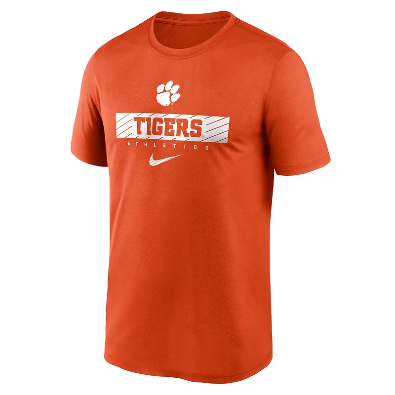 T-shirt Nike orange Clemson Tigers Sideline Legend Dri-FIT pour homme