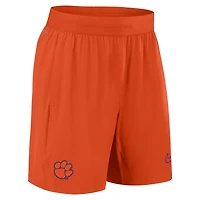 Short Nike Orange Clemson Tigers 2024 Sideline Performance pour homme