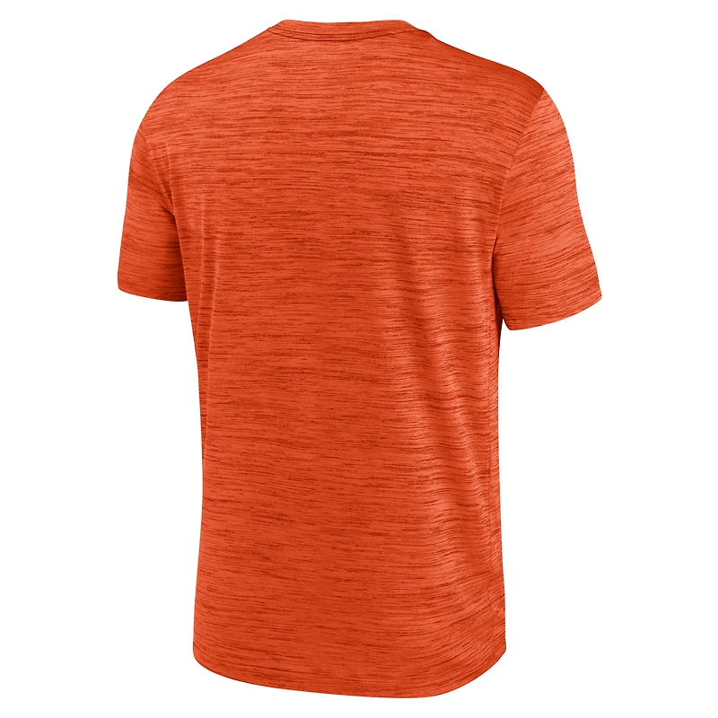 T-shirt Nike orange Clemson Tigers Sideline Velocity Dri-FIT pour homme