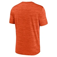T-shirt Nike orange Clemson Tigers Sideline Velocity Dri-FIT pour homme