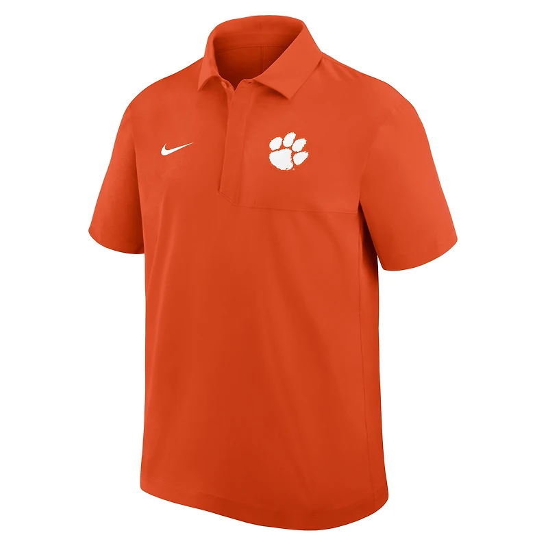 Men's Nike Orange Clemson Tigers 2025 Coaches Sideline Polo