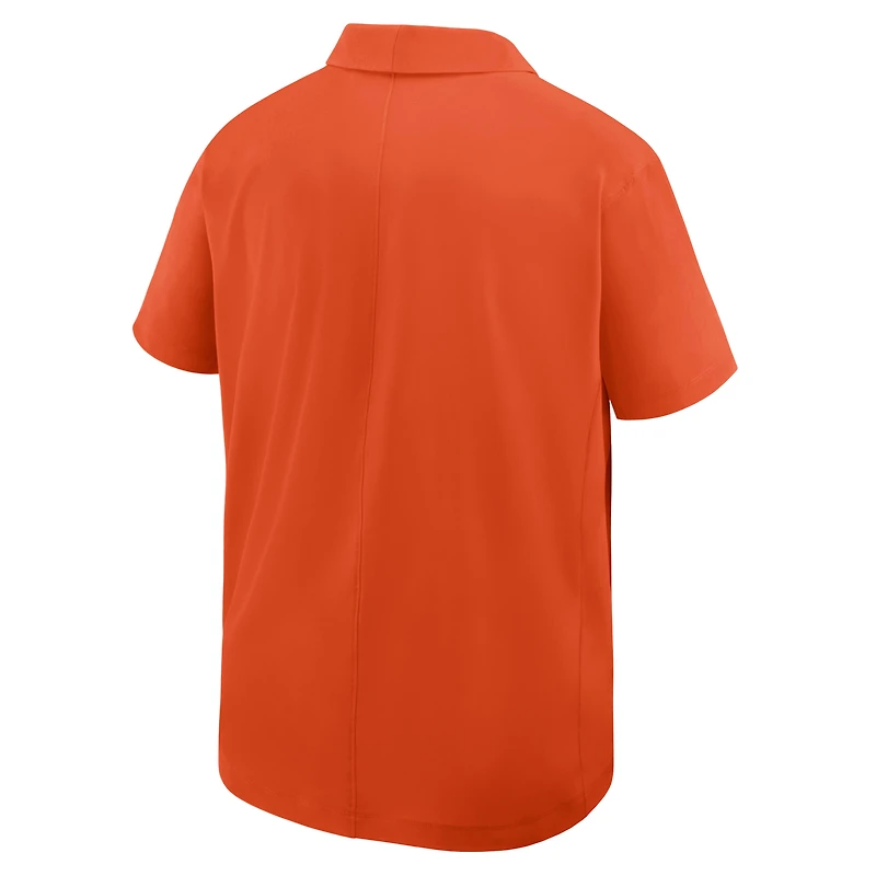 Men's Nike Orange Clemson Tigers 2025 Coaches Sideline Polo
