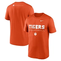 Men's Nike Orange Clemson Tigers 2025 Courtside Basketball Legend Dri-FIT T-Shirt