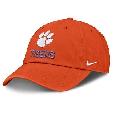 Casquette ajustable Nike orange Clemson Tigers 2025 On-Field Club pour homme