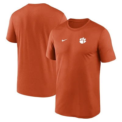 Men's Nike Orange Clemson Tigers 2025 Sideline Small Logo Legend Dri-FIT T-Shirt