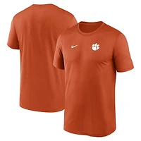 Men's Nike Orange Clemson Tigers 2025 Sideline Small Logo Legend Dri-FIT T-Shirt