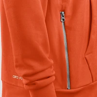 Men's Nike Orange Clemson Tigers 2025 Sideline Standard Issue Dri-FIT Full-Zip Hoodie