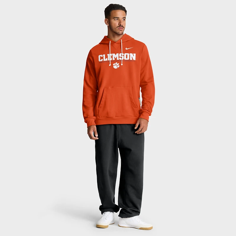 Sweat à capuche Nike Orange Clemson Tigers 2025 Sideline Standard Issue Dri-FIT pour homme