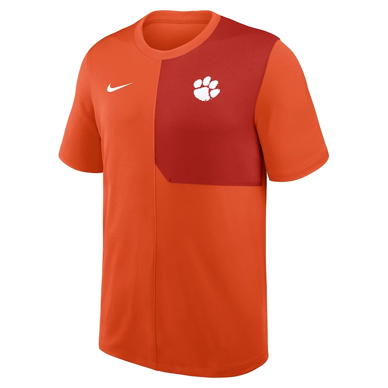 Maillot d'entraîneur Nike orange Clemson Tigers 2025 Sideline UV Dri-FIT pour homme