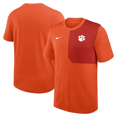 Men's Nike Orange Clemson Tigers 2025 Sideline UV Dri-FIT Coach Shirt