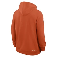 Sweat à capuche Nike orange Clemson Tigers 2026 Sideline Standard Issue Dri-FIT pour homme