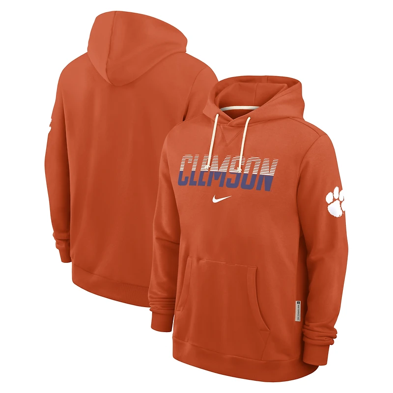 Men's Nike Orange Clemson Tigers 2026 Sideline Standard Issue Dri-FIT Hoodie