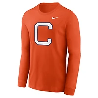 T-shirt à manches longues avec logo alternatif Nike Orange Clemson Tigers pour homme
