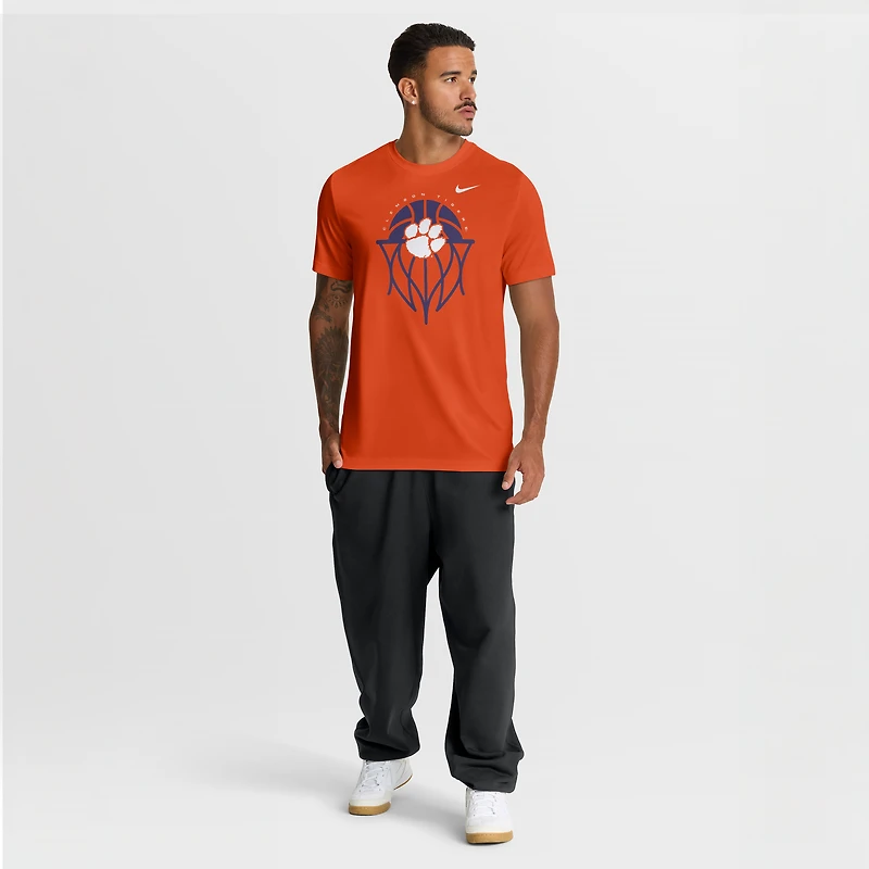 Men's Nike Orange Clemson Tigers Basketball Icon Legend Dri-FIT T-Shirt