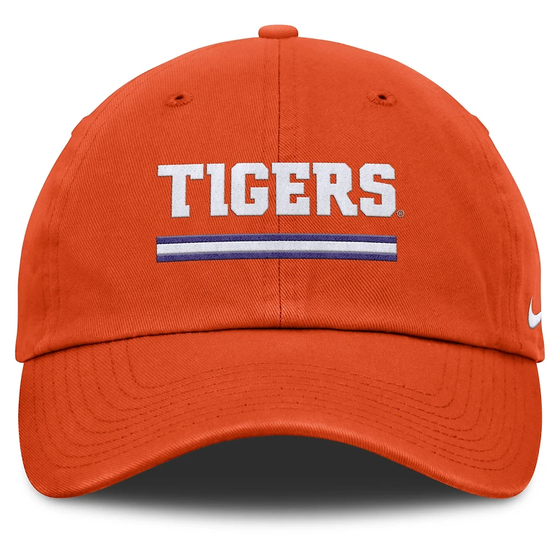 Men's Nike Orange Clemson Tigers Club Campus Adjustable Hat