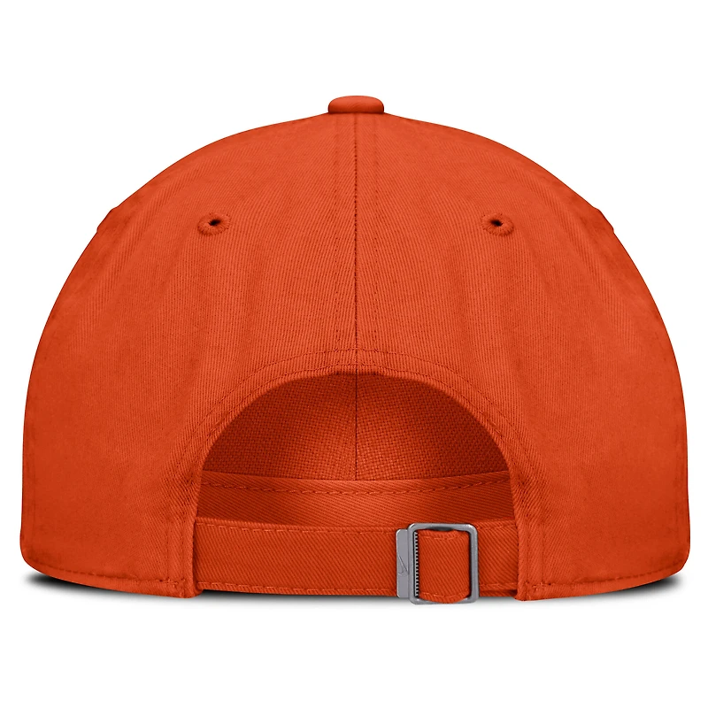 Men's Nike Orange Clemson Tigers Club Campus Adjustable Hat