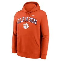 Sweat à capuche Nike Orange Clemson Tigers Club Fleece Arch pour homme