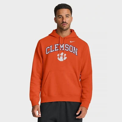 Men's Nike Orange Clemson Tigers Club Fleece Arch Pullover Hoodie