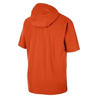 Veste à demi-glissière Nike Clemson Tigers Coaches pour homme orange