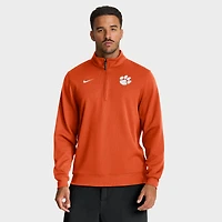 Pull-over Nike Dri-FIT demi-zip orange Clemson Tigers Coaches pour homme
