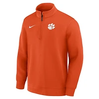 Men's Nike Orange Clemson Tigers Coaches Premium Dri-FIT Half-Zip Pullover