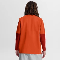 Men's Nike Orange Clemson Tigers Dugout Dri-FIT Quarter-Zip Long Sleeve Windshirt