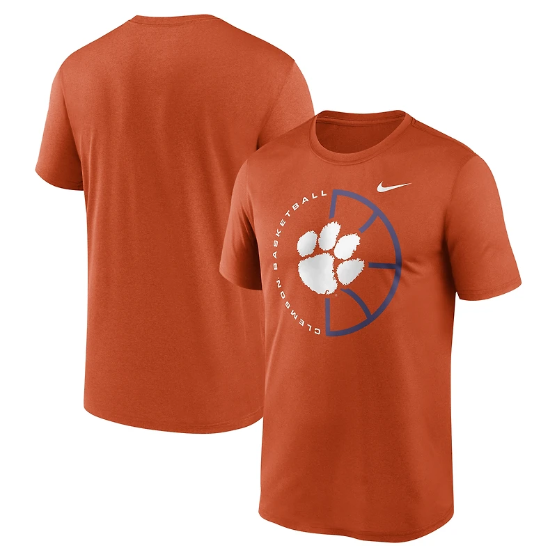 Men's Nike Orange Clemson Tigers Legend Basketball Icon Performance T-Shirt