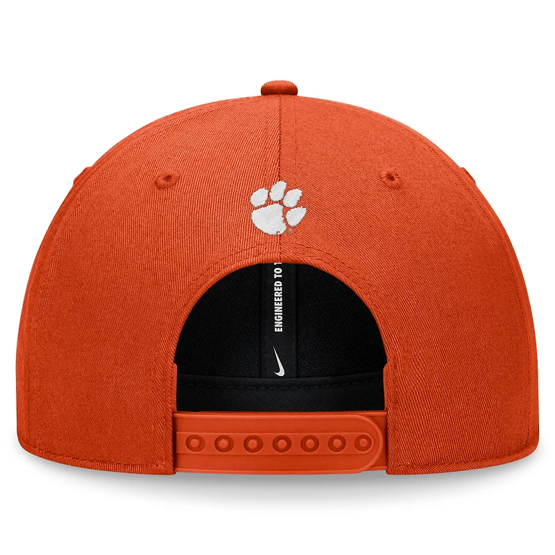 Casquette ajustable Nike Orange Clemson Tigers Local Rise pour homme