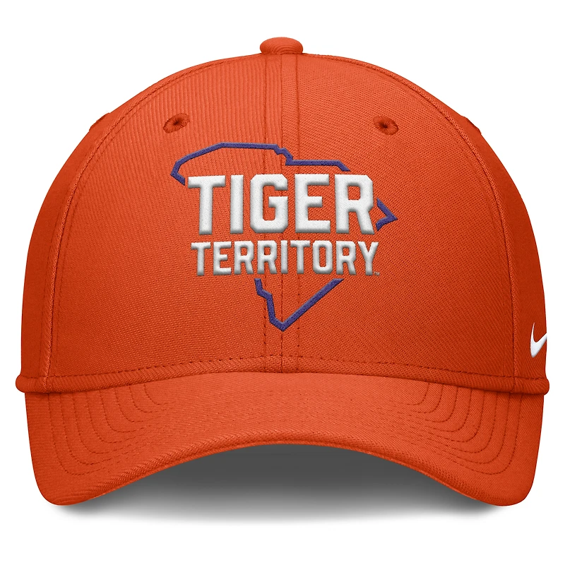 Men's Nike Orange Clemson Tigers Local Swoosh Flex Hat