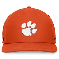 Casquette Snapback Nike Orange Clemson Tigers On-Field Pro Bill pour homme