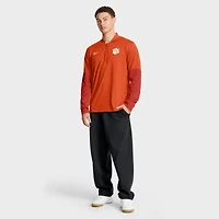 Men's Nike Orange Clemson Tigers One Goal Performance Half-Zip Pullover