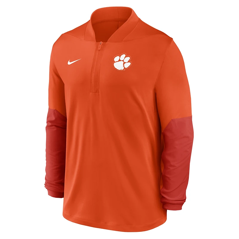 Men's Nike Orange Clemson Tigers One Goal Performance Half-Zip Pullover