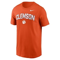 T-shirt Nike orange Clemson Tigers Primetime Arch Stack pour homme
