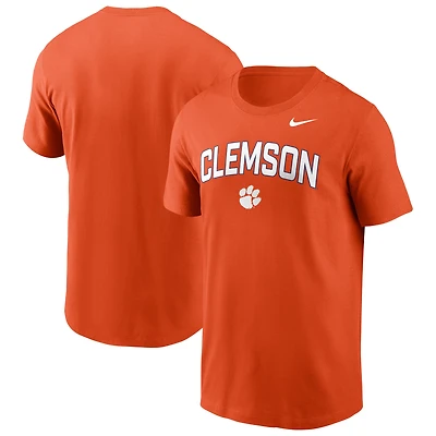 T-shirt Nike orange Clemson Tigers Primetime Arch Stack pour homme