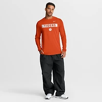 Men's Nike Orange Clemson Tigers Primetime Campus 2-Hit Legend Dri-FIT Long Sleeve T-Shirt