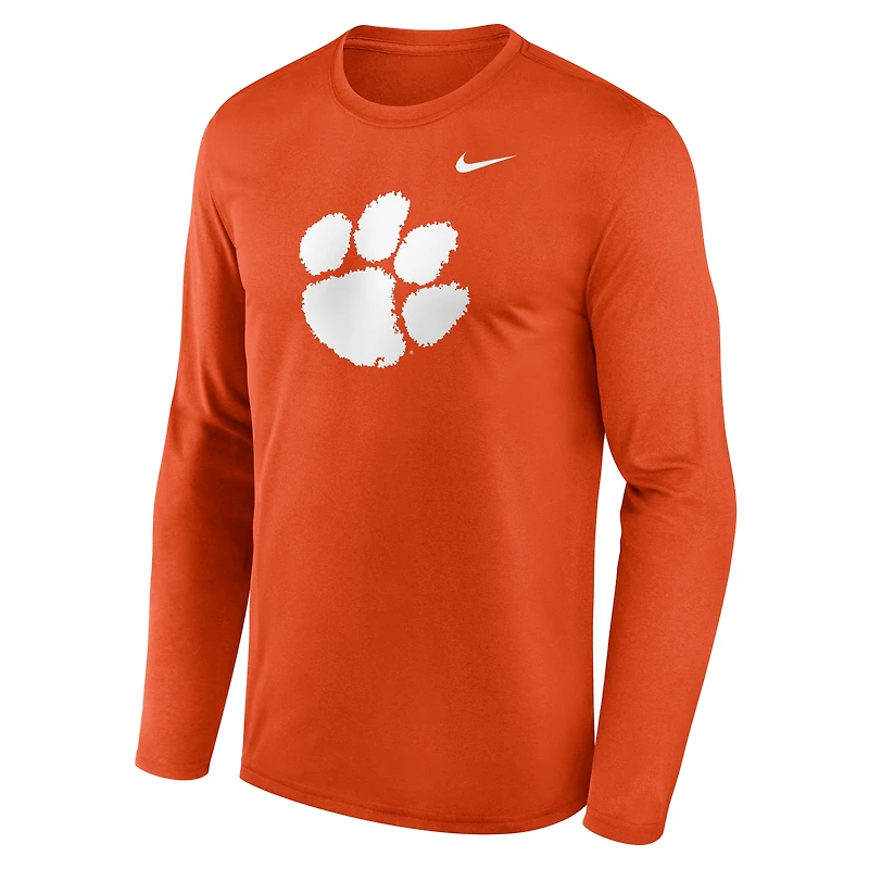 T-shirt à manches longues Nike Orange Clemson Tigers Primetime Primary Legend pour homme