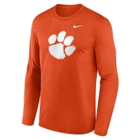 T-shirt à manches longues Nike Orange Clemson Tigers Primetime Primary Legend pour homme