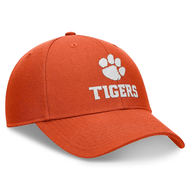 Casquette ajustable Nike Orange Clemson Tigers Primetime Rise pour homme