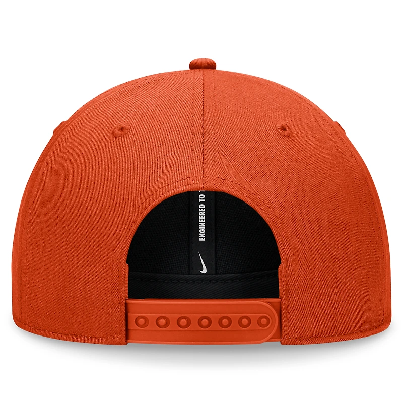 Casquette ajustable Nike Orange Clemson Tigers Primetime Rise pour homme
