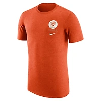 T-shirt rétro tri-mélange Nike Orange Clemson Tigers pour homme
